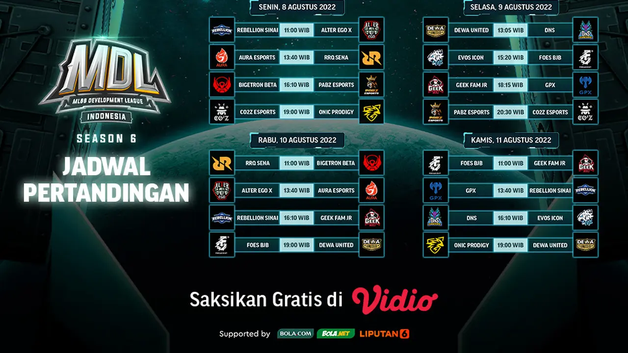 Live Streaming MDL Indonesia Season 6 Pekan Perdana di Vidio, 8-11 Agustus 2022