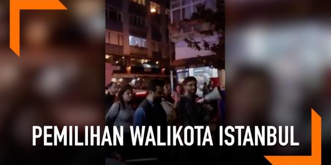 VIDEO: Aksi Tolak Pemilihan Ulang Wali Kota Istanbul