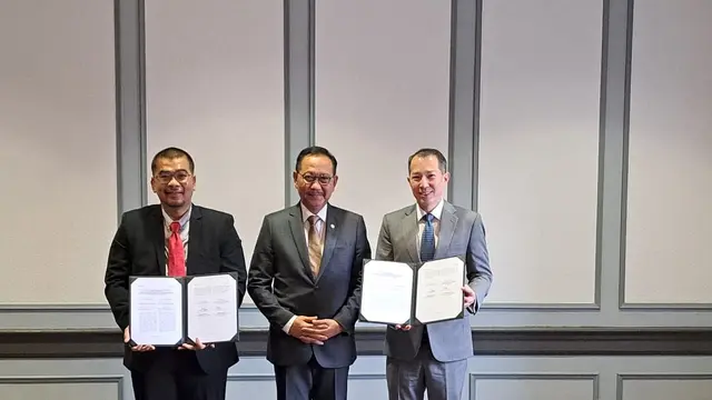 Otorita Ibu Kota Nusantara (IKN) berhasil mendapatkan 5 kesepakatan kerja sama dalam bentuk MoU dengan berbagai perusahaan dan institusi pendidikan selama kunjungan di Amerika Serikat (AS). (Dok Otorita IKN)