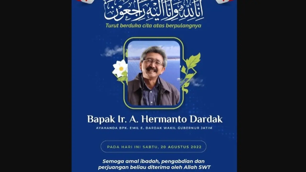 Ucapan Duka Cita Sejumlah Tokoh Atas Wafatnya Ayah Emil Dardak