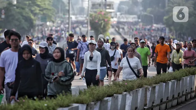 MInggu Pagi, Warga Padati Jalan Sudirman-Thamrin Jakarta
