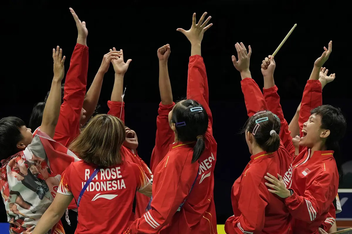 Foto: Sapu Bersih di Tunggal, Indonesia Singkirkan Korea Selatan untuk Ulangi Capaian 16 Tahun Silam Melaju ke Final Piala Uber 2024