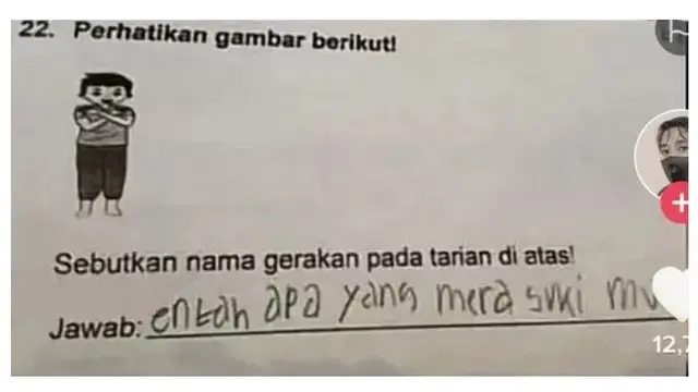 8 Potret Nyeleneh Soal Bergambar untuk Siswa, Bingung Isi Jawabannya