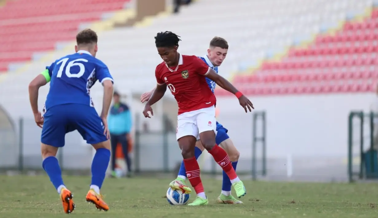 Namun, Timnas Indonesia U-20 berhasil bangkit di babak kedua. Garuda Nusantara mencetak tiga gol untuk mengembalikan keadaan. (Dokumentasi PSSI)