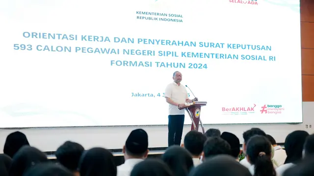 593 CPNS Resmi Jalani Orientasi Kerja di Kemensos, Sekjen Tekankan Soal Integritas