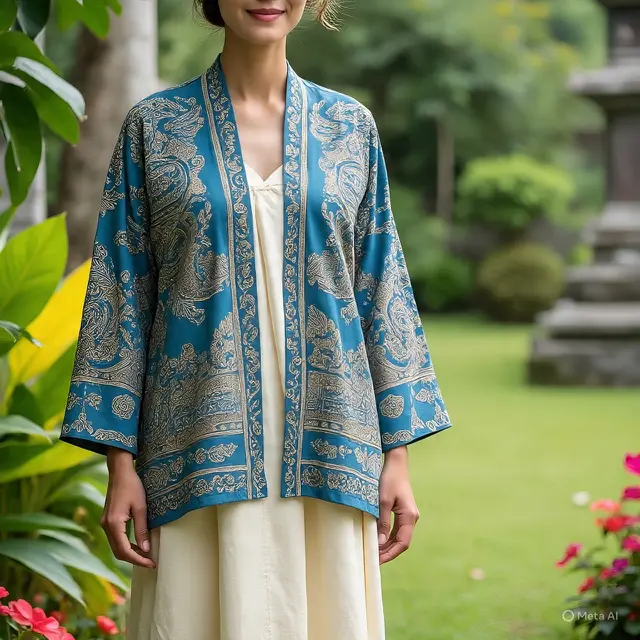 Outer Batik Panjang. (Liputan6.com/MetaAI)