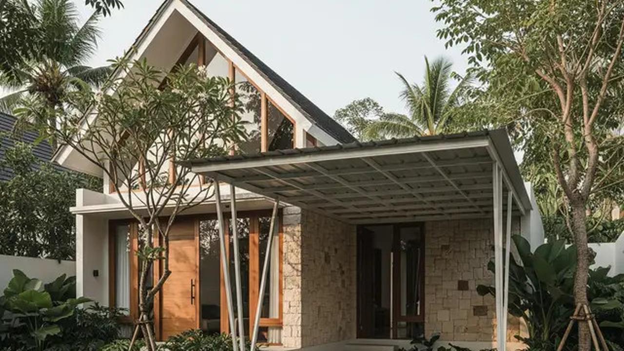 9 Model Rumah Atap Pelana Minimalis dengan Carport Baja Ringan, Makin Diminati