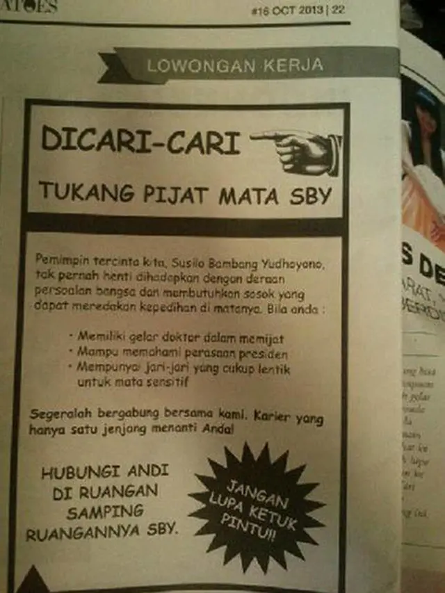 6 Syarat Lowongan Kerja Ini Unik Banget, Bikin Pelamar Senyum Tipis