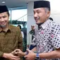 Dua bersaudara, Aziz Qahhar Mudzakkar (kiri) dan Andi Mudzakkar (MUHAMMAD IDHAM AMA/FAJAR/Jawa Pos Group)