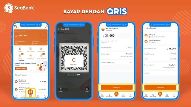 Fitur QRIS di Aplikasi SeaBank