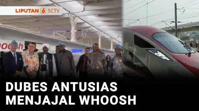 VIDEO: Hadiri Peringatan ke-70 KAA, Sejumlah Dubes Antusias Jajal Whoosh