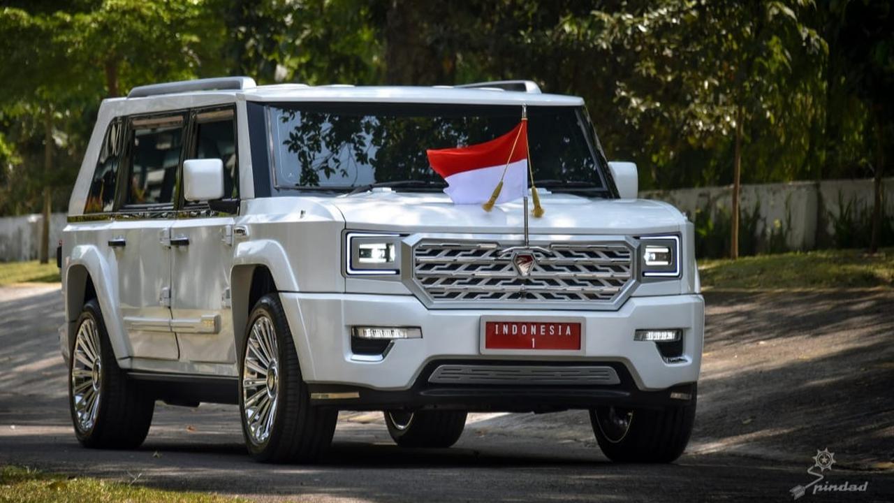 FOTO: Spesifikasi dan Tampilan Detil Maung Garuda Limousin yang Jadi Mobil 'Indonesia 1' Prabowo, Gagah dan Antipeluru!