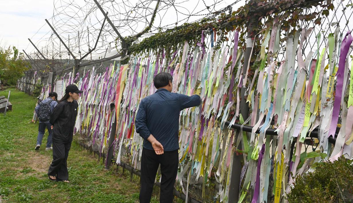 Pernyataan tersebut meningkatkan tekanan terhadap Korea Selatan yang menurut Korea Utara menerbangkan pesawat tanpa awak atau drone dan menjatuhkan selebaran di wilayah Pyongyang. (JUNG YEON-JE/AFP)