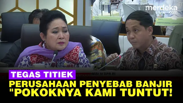 Keras Titiek Soeharto Ngegas Desak Menhut Raja Juli Tuntut ke Perusahaan Penyebab Banjir