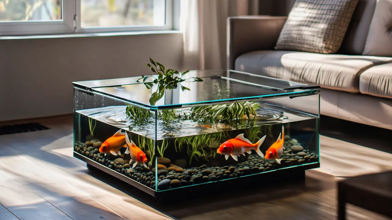Kolam Ikan Portable yang Estetik di 2025 /Ilustrasi AI