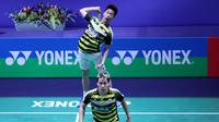 Ganda putra Indonesia Kevin Sanjaya Sukamuljo / Marcus Fernaldi Gideon. (Humas PP PBSI)