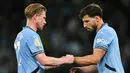Diketahui, Kevin De Bruyne sudah 10 tahun bersama Manchester City. (Paul ELLIS/AFP)