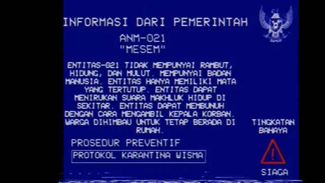 Peringatan darurat yang viral. (Tangkapan layar YouTube/ EAS Indonesia Concept)
