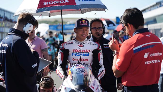 Kata-kata Veda Ega Pratama usai Melesat dari Posisi 17 ke 6 di Moto3 Spanyol 2026