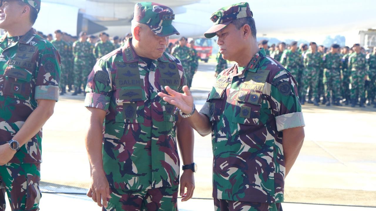 Pelepasan pasukan TNI Kontingen Patriot II ke Perancis
