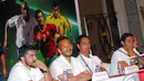 Sejumlah legenda sepakbola dunia kembali mengunjungi Indonesia. Hotel Shangri-La, Jakarta Sabtu (7/6/2014) (Liputan6.com/Miftahul Hayat).