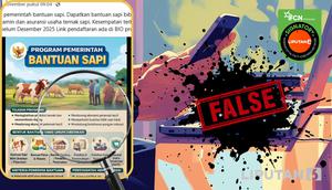 Penelusuran klaim link pendaftaran program pemerintah bantuan sapi.