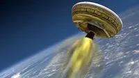Konsep ilustrasi piring terbang LDSD NASA (abcnews.go.com)