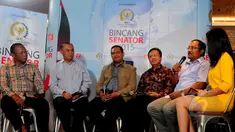 Suasana acara Bincang Senator 'ISIS dan Upaya Deradikalisme' bersama Liputan6.com, di Senayan City, Jakarta, Minggu (22/3/2015). (Liputan6.com/Yoppy Renato)