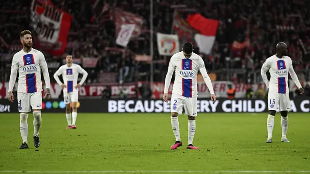 Foto: Lionel Messi dkk Tak Berdaya di Markas Bayern Munchen, PSG Gagal Lagi di Liga Champions