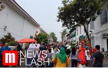 VIDEO: Tentara Sampai Noni Belanda Ramaikan 17-an di Kota Tua