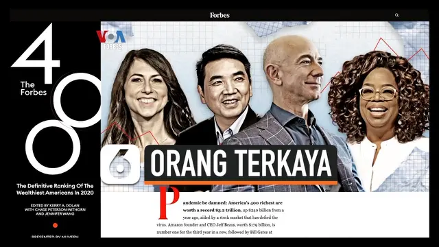 VIDEO: Ini Dia Orang-Orang Terkaya di AS Versi Majalah Forbes