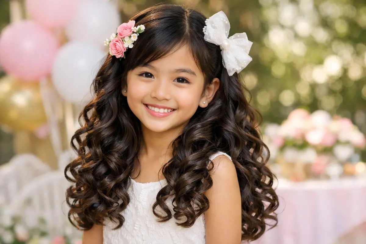 Model rambut panjang anak perempuan tren 2026 (Foto: ChatGPT)