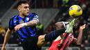 Hasil imbang ini membuat posisi AC Milan tertahan di peringkat kedelapan klasemen Serie A setelah mengumpulkan 35 angka dari 22 pertandingan. Sedangkan, Inter tetap berada di peringkat kedua dengan torehan 51 poin. (PIERO CRUCIATTI/AFP)