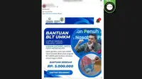 Cek Fakta: Tidak Benar Tautan Pendaftaran BLT UMKM Rp 5 Juta