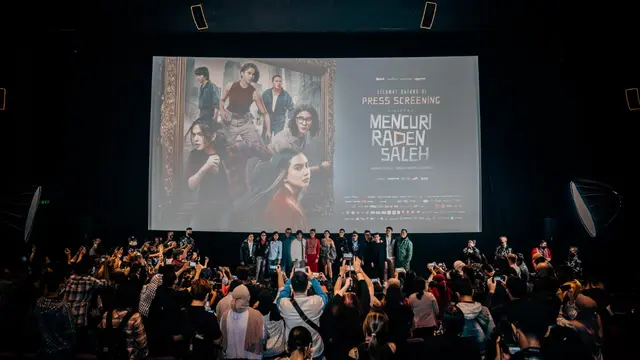 Penayangan trailer film Mencuri Raden Saleh. (Foto: Dok. Visinema)