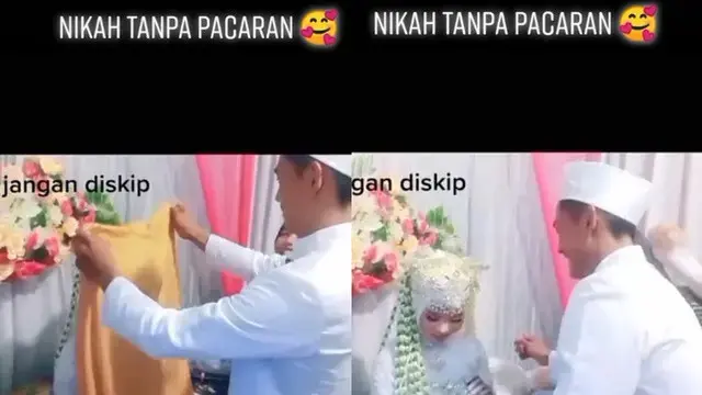6 Tingkah Lucu Mempelai Pria di Hari Pernikahan, Bikin Tamu Tepuk Jidat