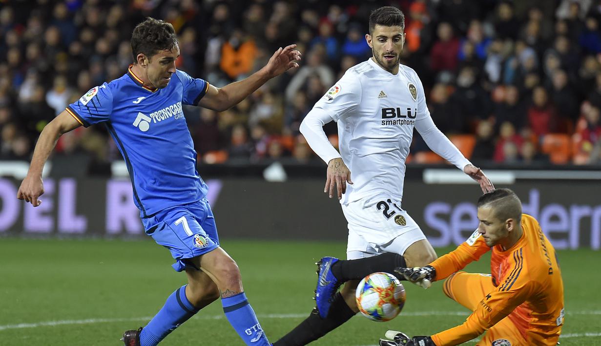 7. Jaime Mata (Getafe) - 11 gol dan 6 assist (AFP/Jose Jordan)