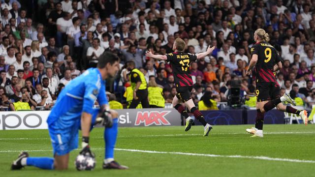Foto: Real Madrid Vs Man City Berakhir Imbang, Vinicius dan Kevin De Byurne Cetak Gol Memukau ke Gawang Kompatriot