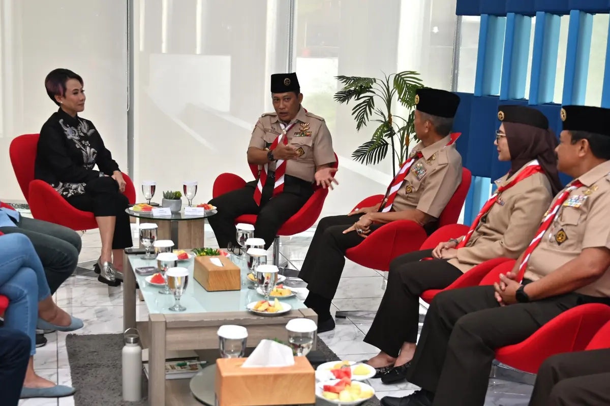 Ketua Kwarnas Gerakan Pramuka Komjen Budi Waseso atau Buwas saat dialog bersama Direktur Pemberitaan Kompas TV Rosiana Sillahi. (Istimewa)
