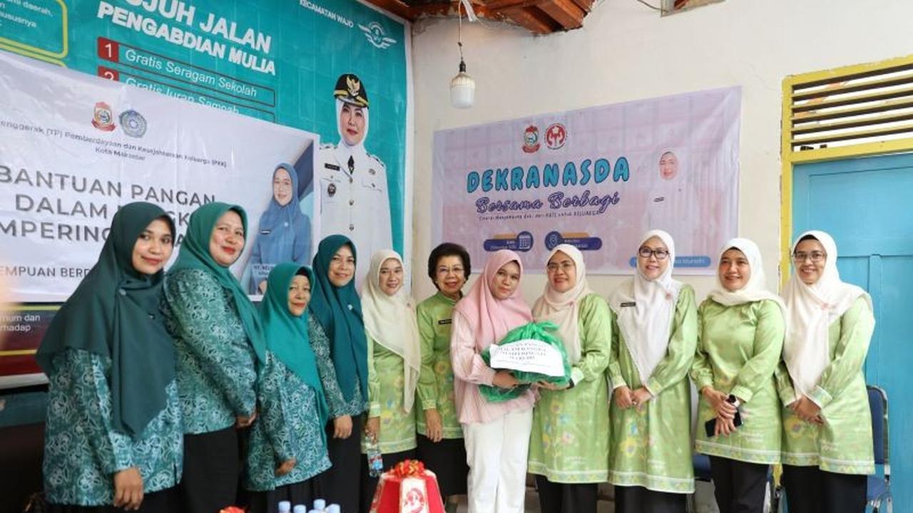 PKK Makassar Salurkan 850 Paket Bantuan Pangan untuk Perempuan Pra Sejahtera, Perkuat Ketahanan Keluarga