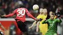 <p>Tetapi, Bayer Leverkusen mampu menyamakan kedudukan di delapan menit sebelum waktu normal berakhir melalui Florian Wirtz. (Marius Becker/dpa via AP)</p>