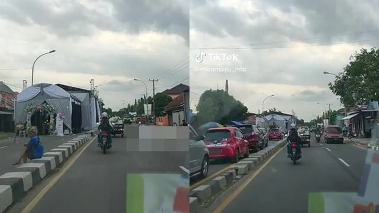 Hajatan warga (TikTok/@indramayu_info)