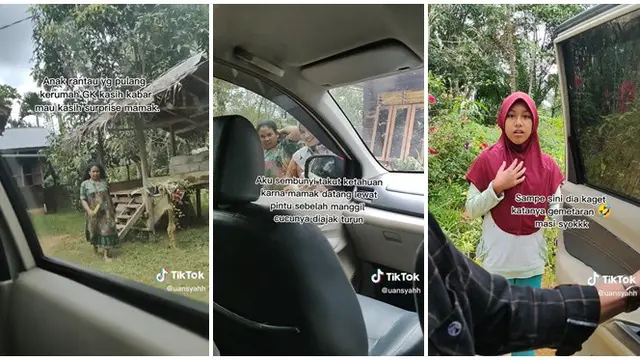 Bikin Ikut Terharu, Momen Pertemuan Anak Rantau dengan Ibunya Ini Viral