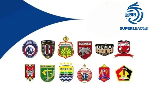 <p>Cover logo-logo tim yang mengikuti kompetisi BRI Super League 2025/2026&nbsp;(Bola.com/Wiwig Prayugi)</p>