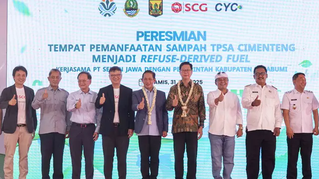 PT Semen Jawa yang merupakan bagian dari SCG meresmikan Fasilitas Refuse-Derived Fuel (RDF)