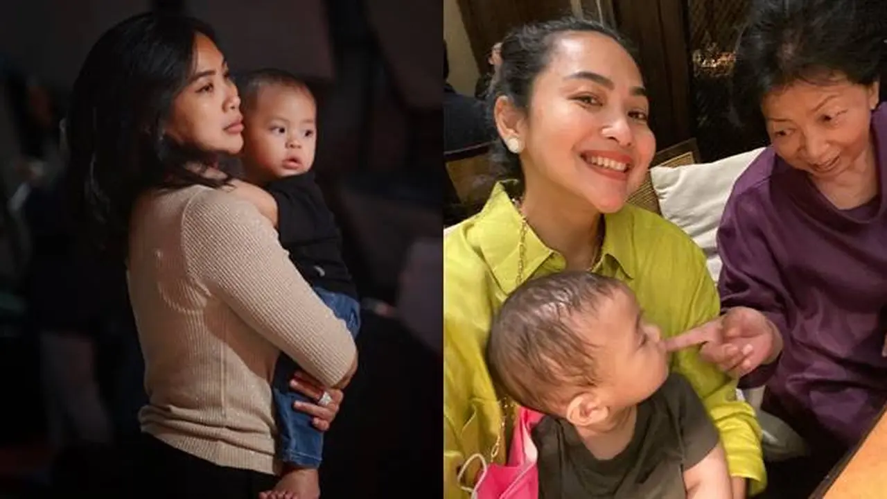 Jadi Nenek Gaul, Ini 6 Momen Feni Rose Bersama sang Cucu