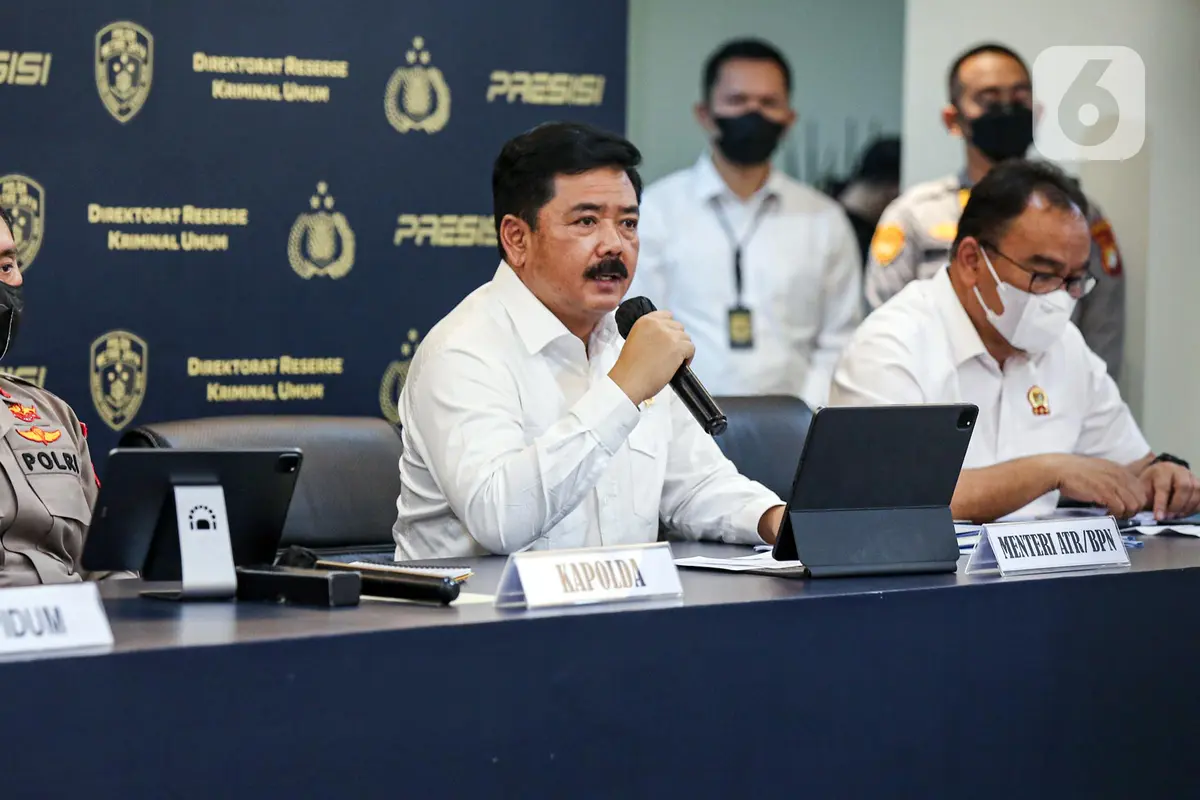 FOTO: Menteri ATR/BPN dan Kapolda Metro Jaya Beberkan Kasus Mafia Tanah
