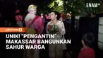 Beragam cara dilakukan warga untuk menyemarakkan bulan suci Ramadan. Di Kota Makassar, Sulawesi Selatan, sekelompok remaja yang tergabung dalam Tidung Mariolo Community memiliki cara unik membangunkan warga untuk sahur, yakni dengan berkeliling kampu...