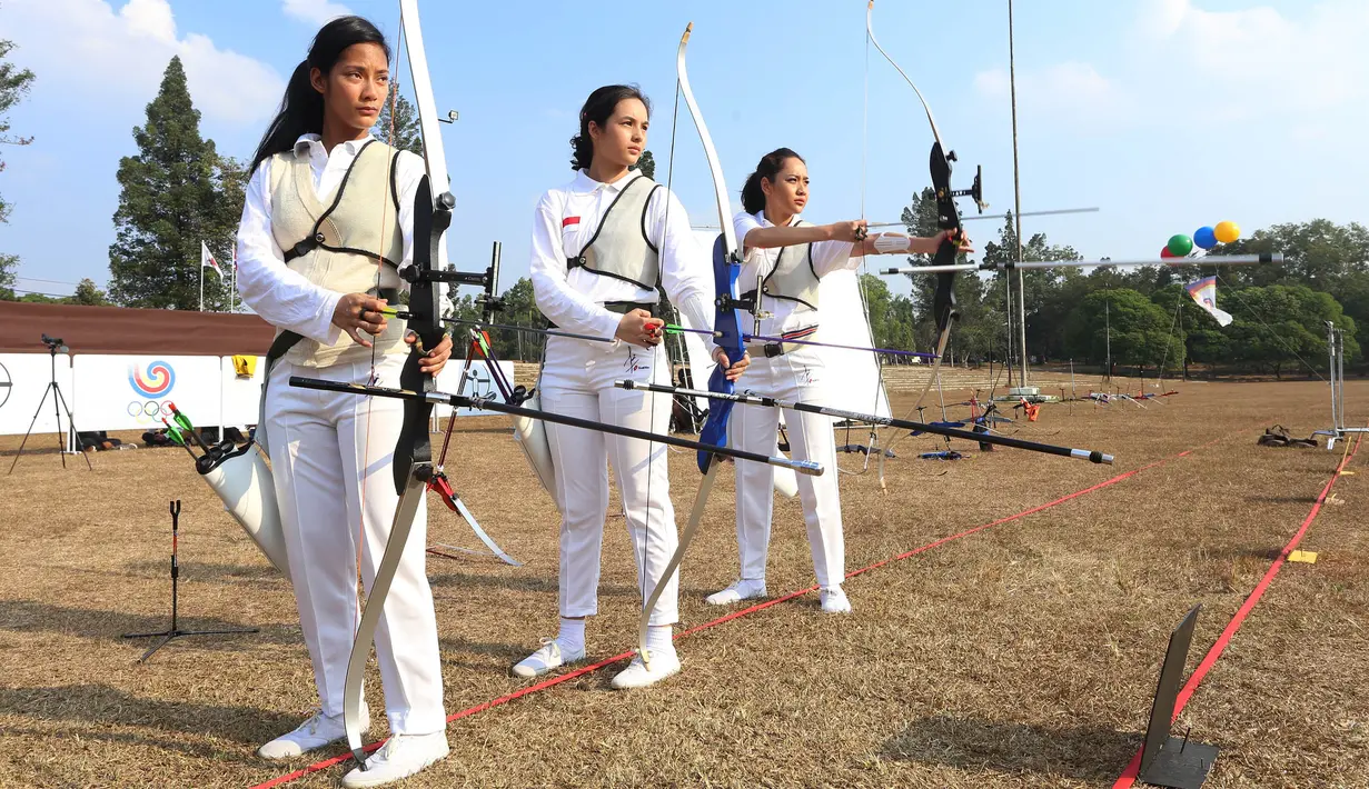 Tara Basro, Chelsea Islan, dan BCL dalam pembuatan film 3 Srikandi. (Galih W. Satria/Bintang.com)