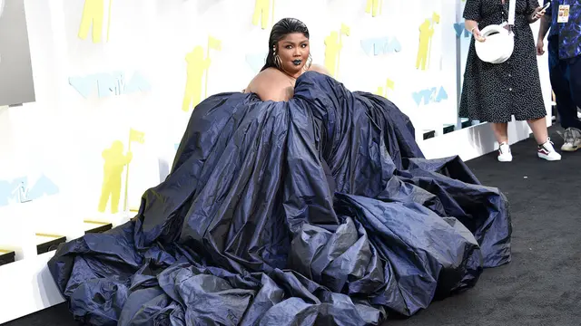 Lizzo di MTV VMA 2022. (Evan Agostini/Invision/AP)